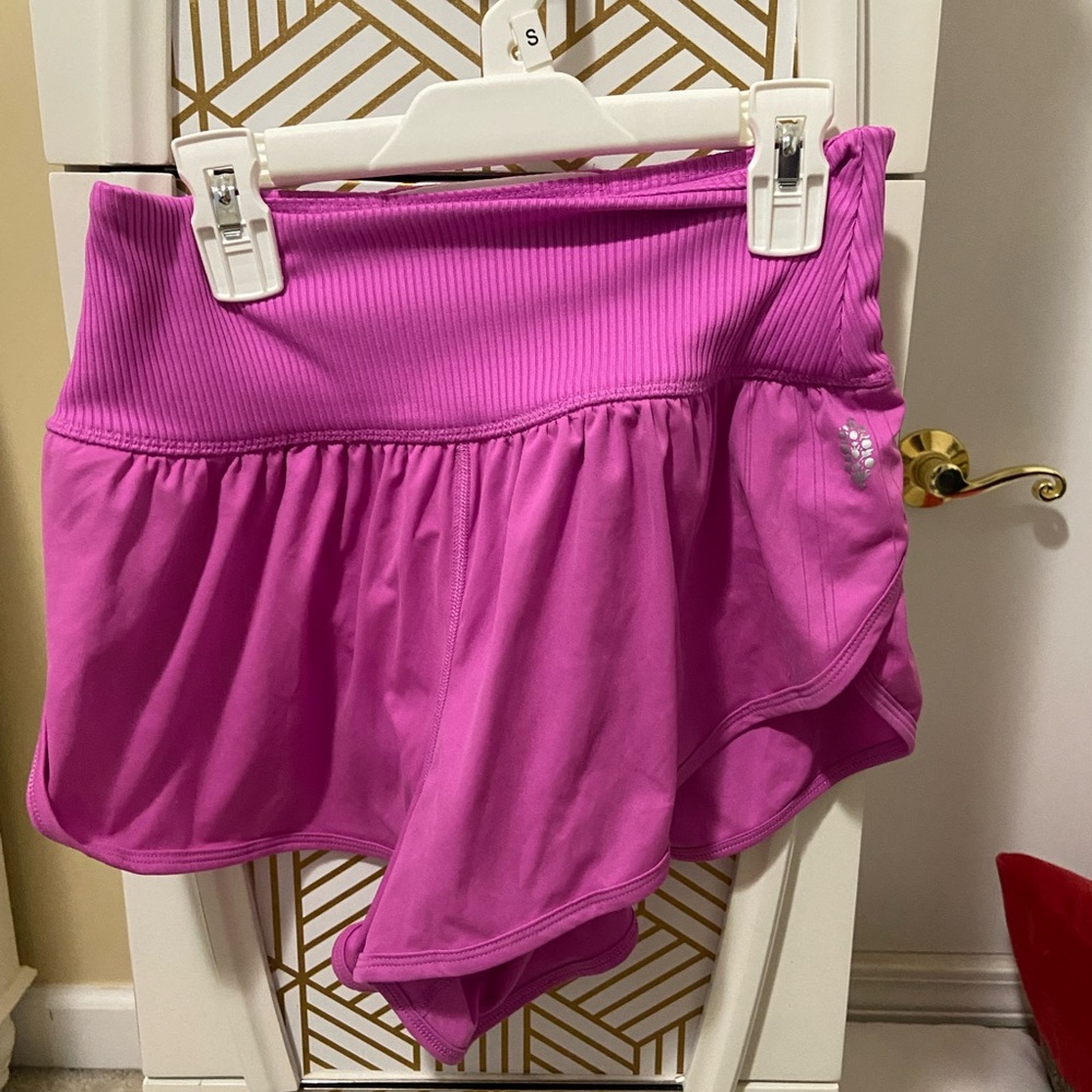 Free People Pink Athletic Shorts carpe deim